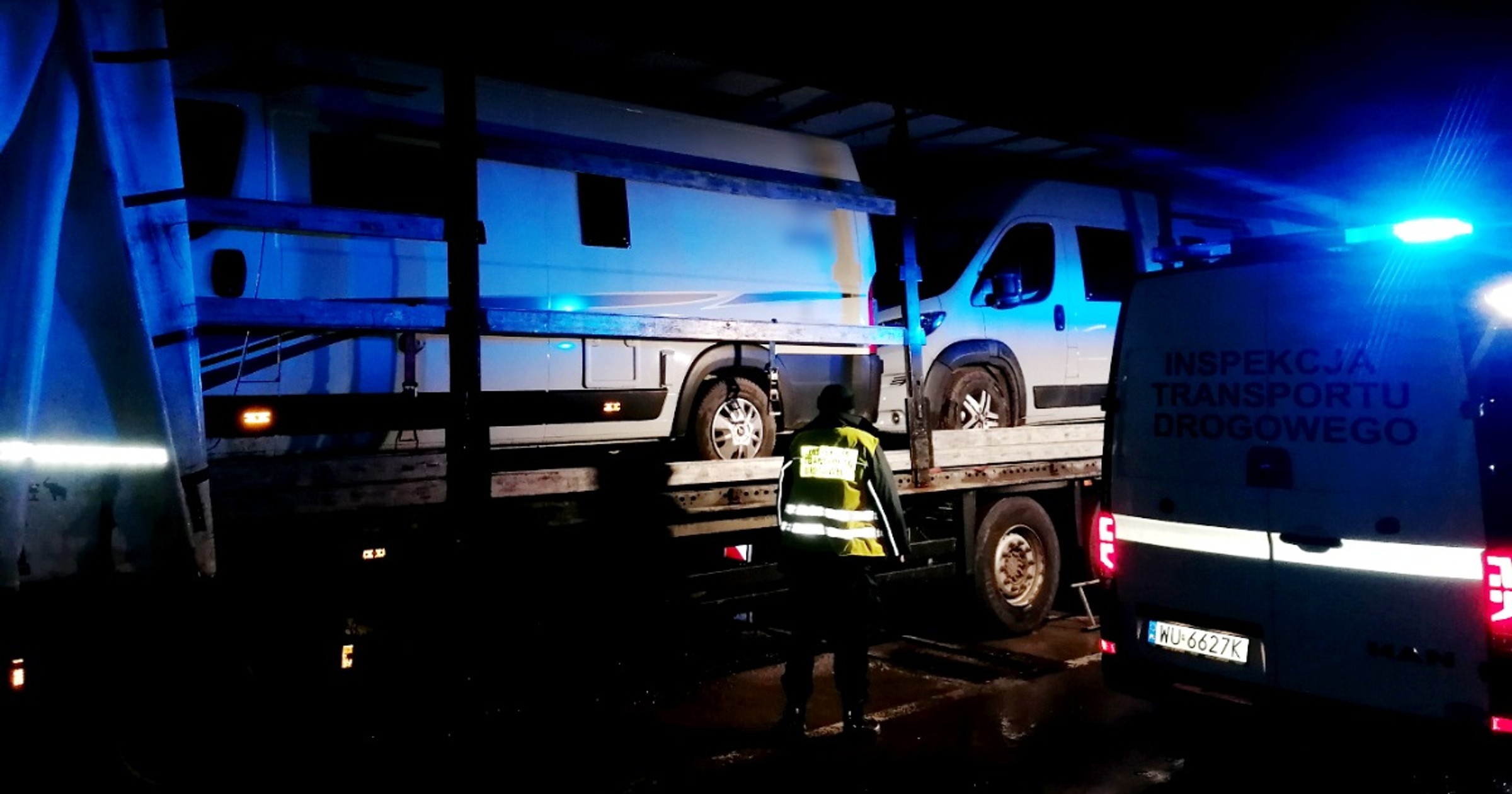 Skradzione kampery zatrzymane przez ITD w drodze na Litwę