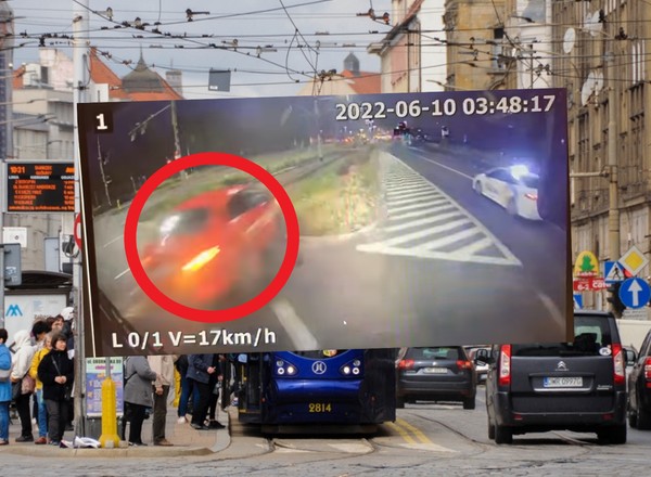 "Szukamy potencjalnych morderców". Przerażające nagranie z Wrocławia. Kierowca uciekł