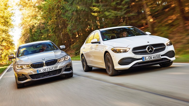 BMW 330e kontra Mercedes C 300 e - porównanie