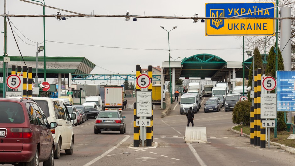 Przejście na granicy Polski i Ukrainy