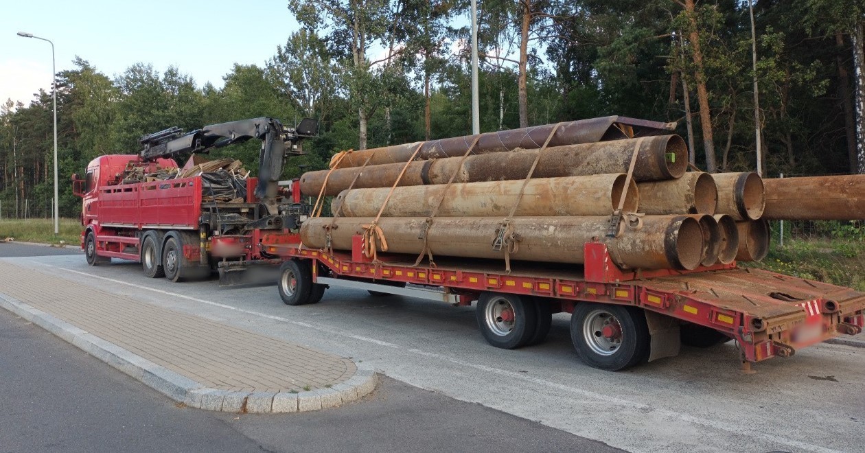 Przeładowana ciężarówka