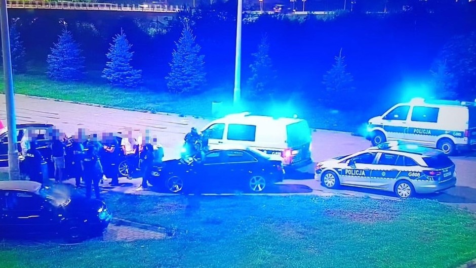 Akcja policji w Nowym Sączu; 29 lipca 2023 r.