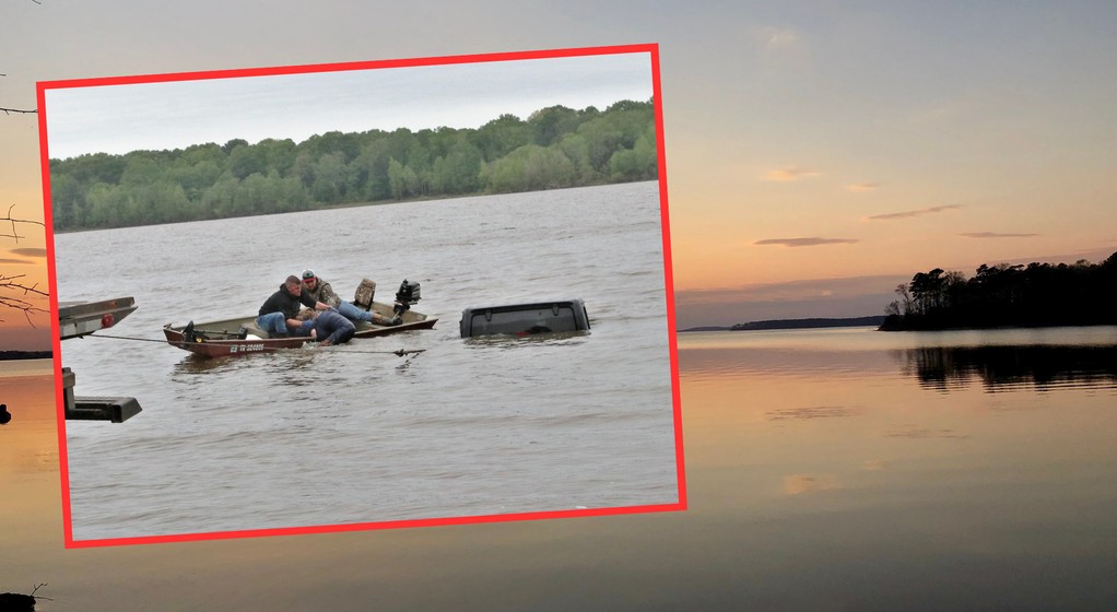 Wędkarz zauważył w samochód zatopiony w jeziorze, w którym siedziała kobieta (screen: Marion County Sheriff Office/Facebook)