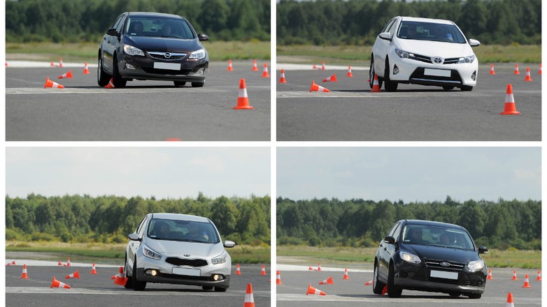 Test zawieszeń kompaktów