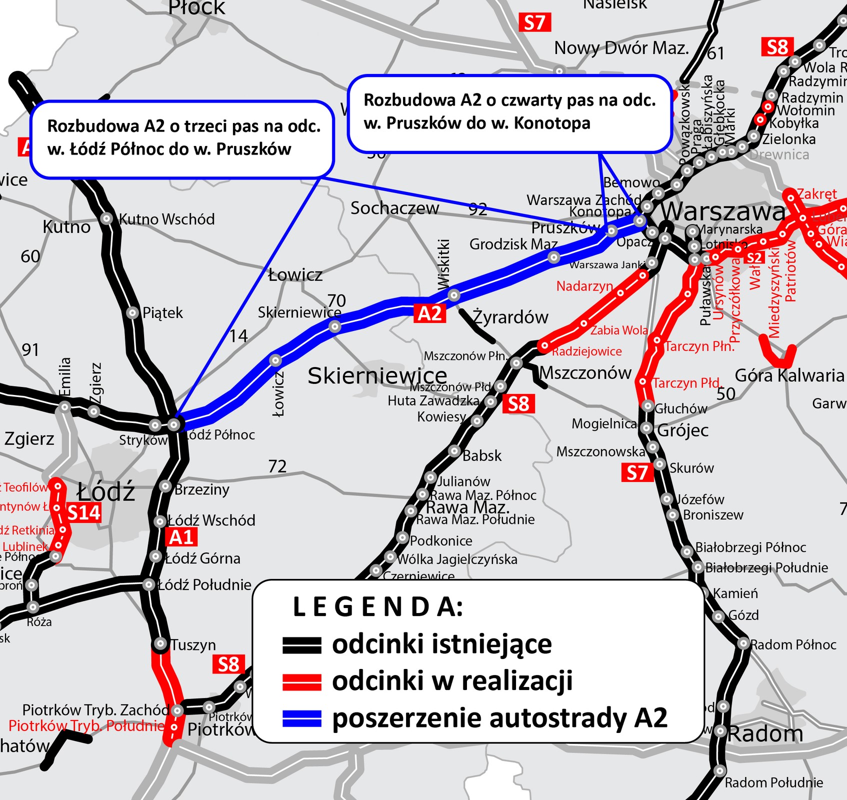 Poszerzenie autostrady A2