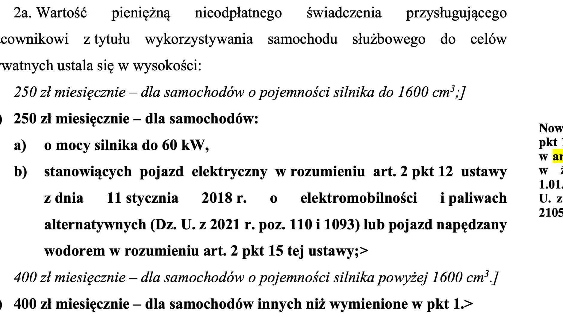 Treść nowelizacji