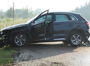 Samochód automatycznie wezwał pomoc. Uwaga na zwierzęta na drodze!