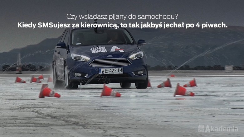 SMS za kółkiem jak 1,1 promila?