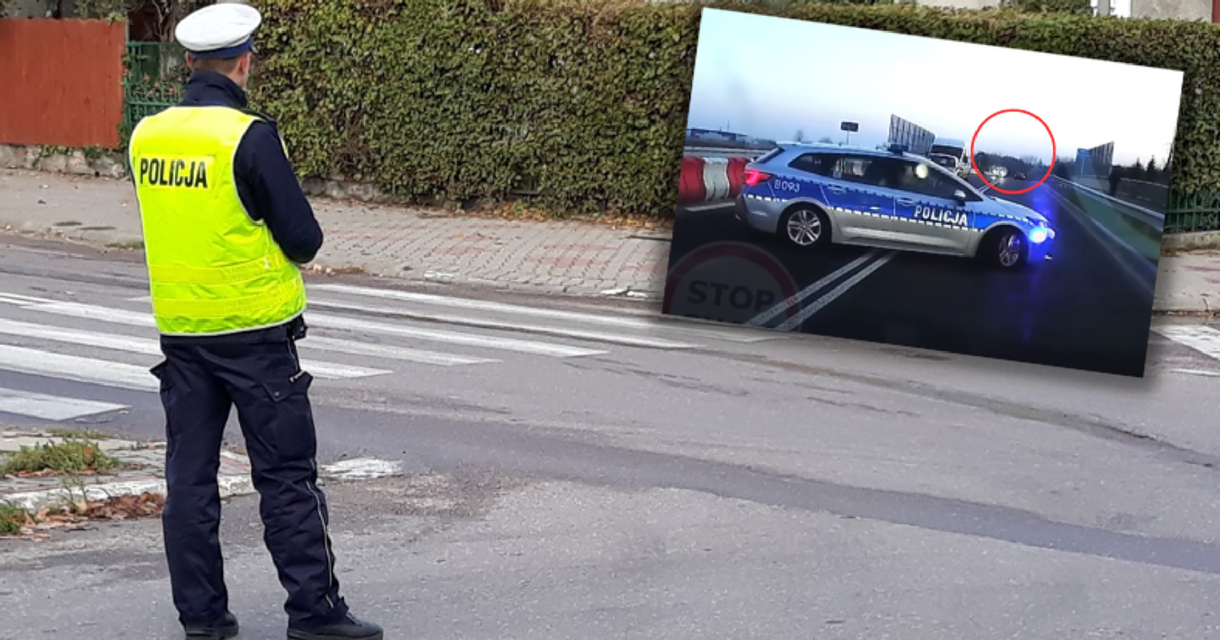 Tak szybkiej reakcji policji kierowcy się nie spodziewali (Screen: YouTube/Stop Cham)
