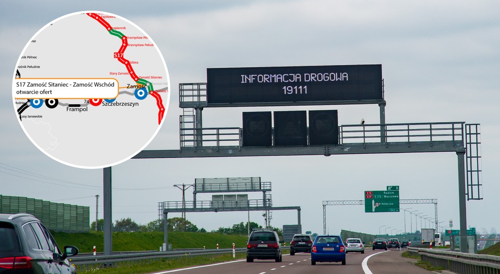 Droga S17 Zamość Sitaniec - Zamość Wschód