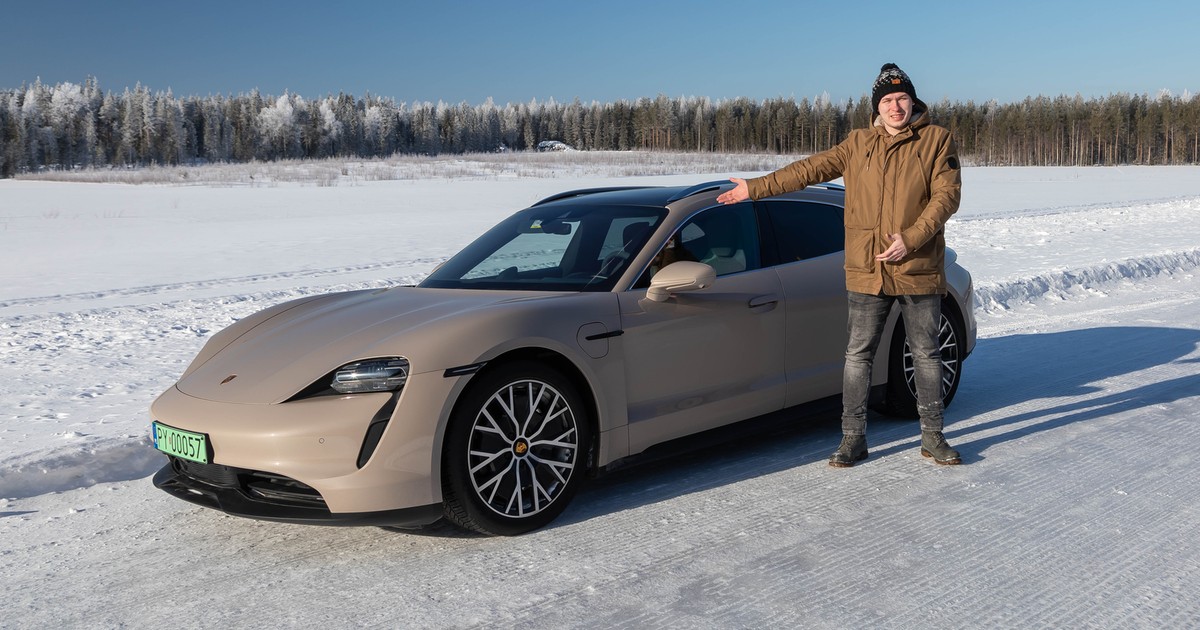 Porsche Taycan na wyprawie zimowej w Finlandii