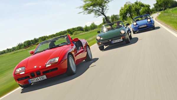 Roadstery lat 80. - Mazda MX-5 kontra Alfa Romeo Spider i BMW Z1