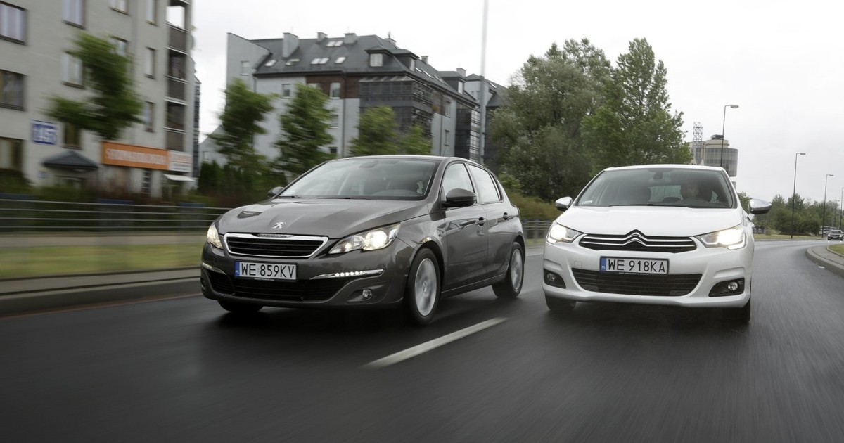 Porównanie - Citroen C4 kontra Peugeot 308 - osiągi, spalanie, dane techniczne