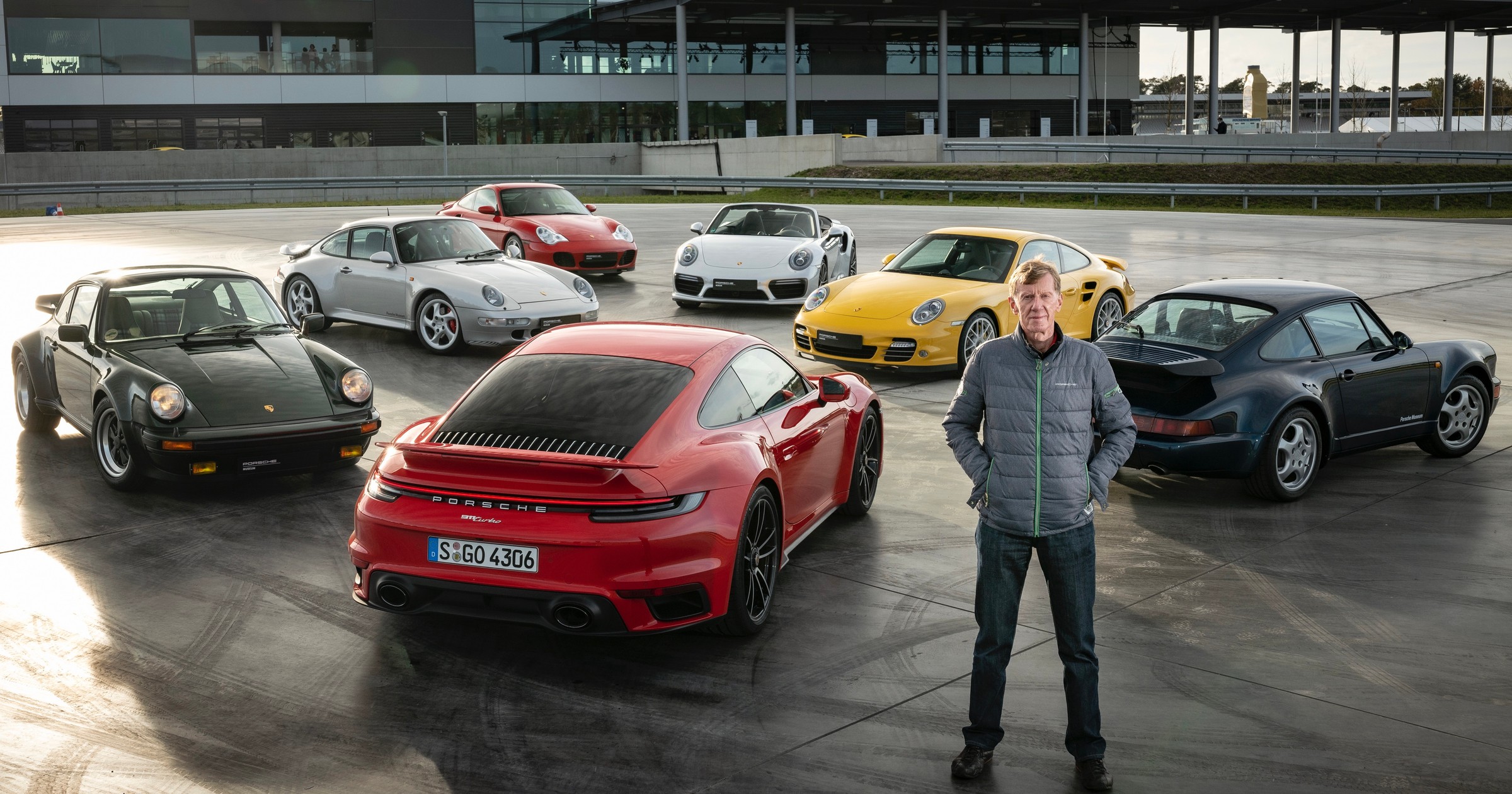 Walter Röhrl i wszystkie Porsche 911 Turbo - 992, 991, 997, 996, 993, 964 i 930