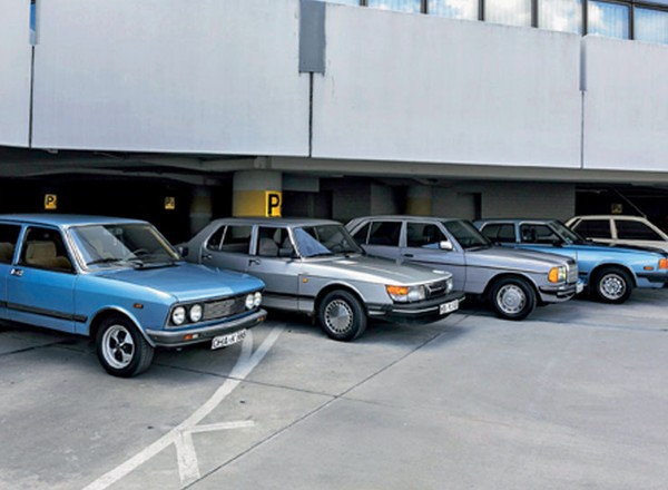 Fiat 132 kontra Mazda 929L, Mercedes 200, Peugeot 505 i Saab 900 - Czy liczy się tylko schabowy?