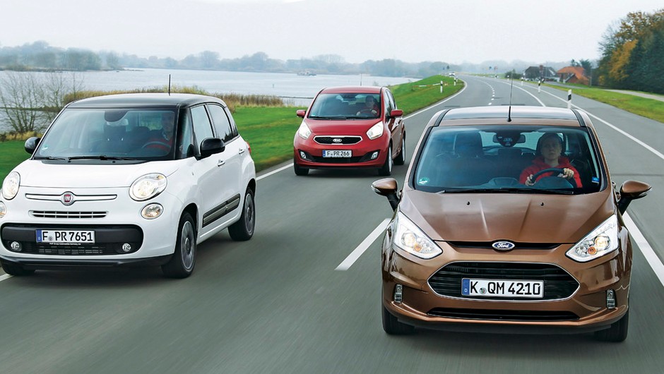 Fiat 500L kontra Kia Venga i Ford B-Max: Nieduże, lecz praktyczne