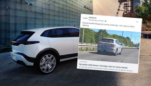 Tajemniczy elektryk z Polski przyłapany na autostradzie w Szwecji. Czy to Izera?