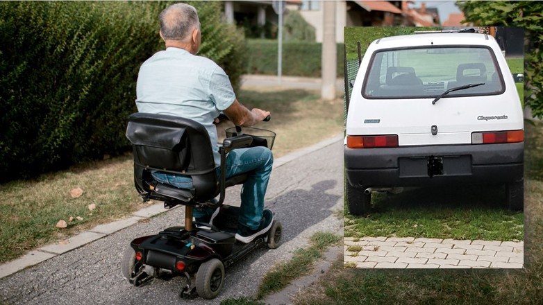 Fiat Cinquecento jako wózek inwalidzki? Tak twierdził emeryt