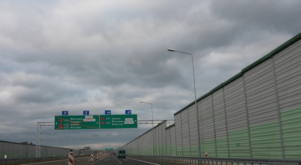 Autostrada A2 udostępnia kierowcom obie jezdnie