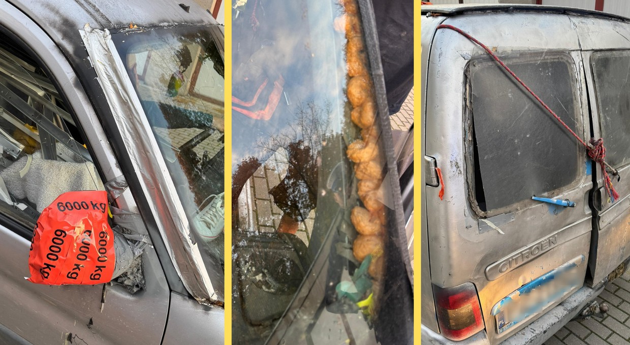 Policja nie mogła uwierzyć w to, co zobaczyła. Skleił samochód "na piankę"