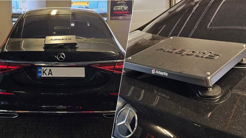 Mercedes z Ukrainy z adapterem Adaptis