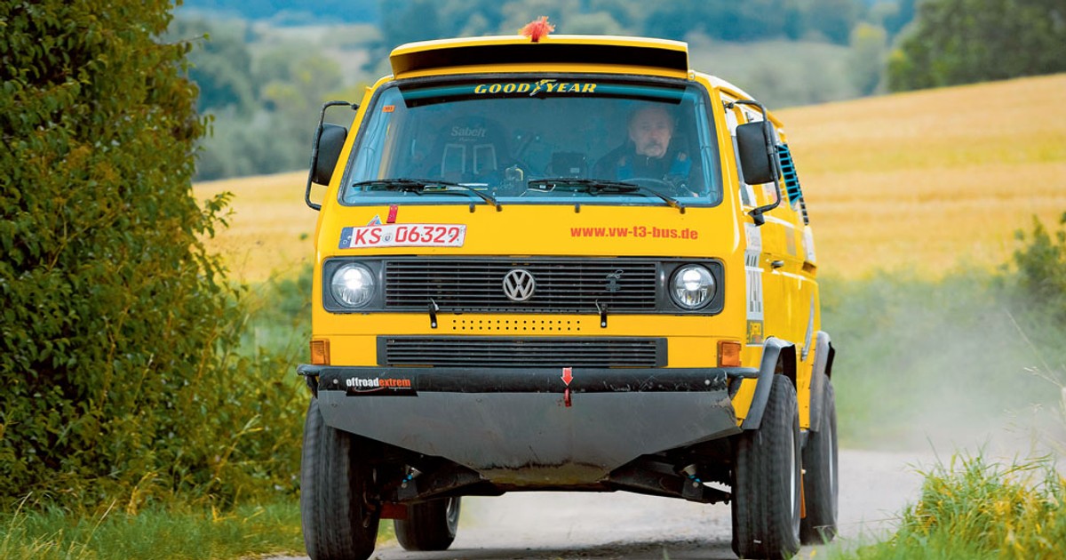 Volkswagen T3 Syncro Rebell - Furgon który cieszy mocą