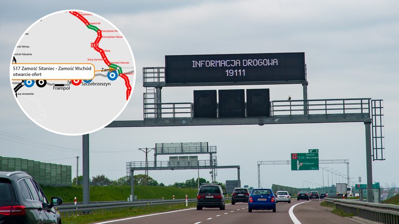 Droga S17 Zamość Sitaniec - Zamość Wschód