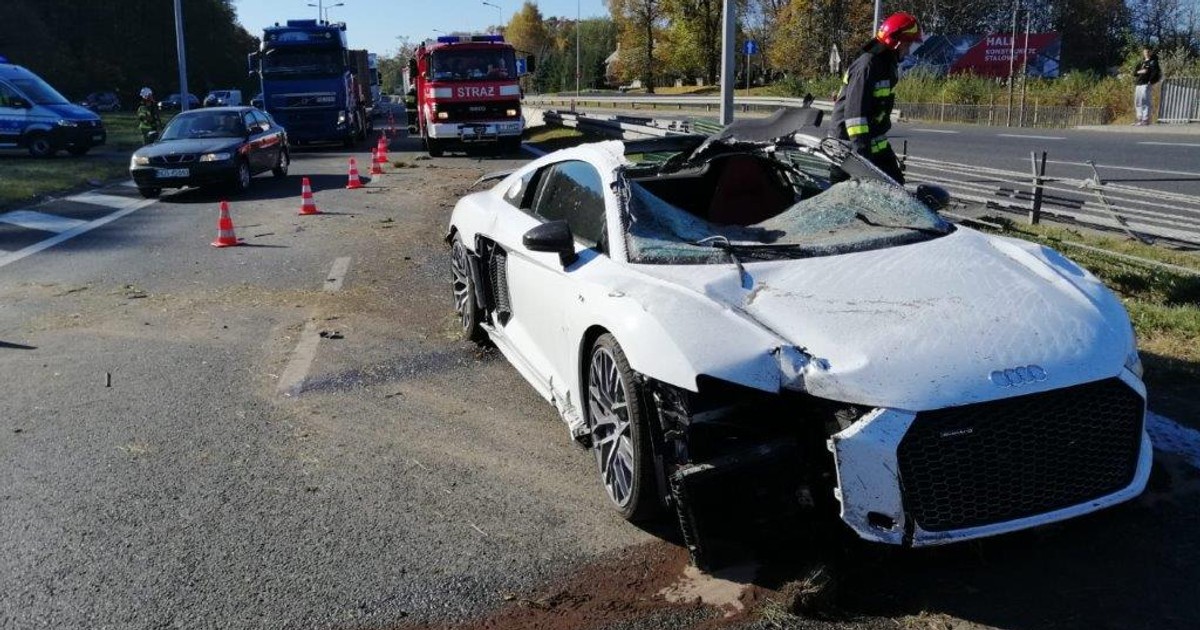 Polska: wypadek Audi R8