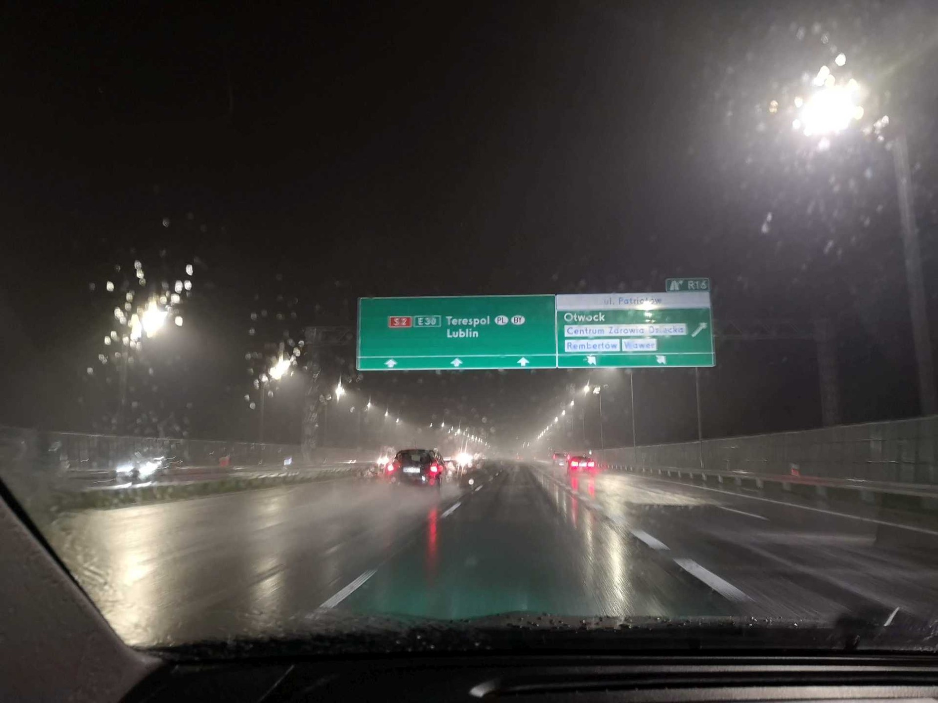 Test nawigacji na południowej obwodnicy Warszawy