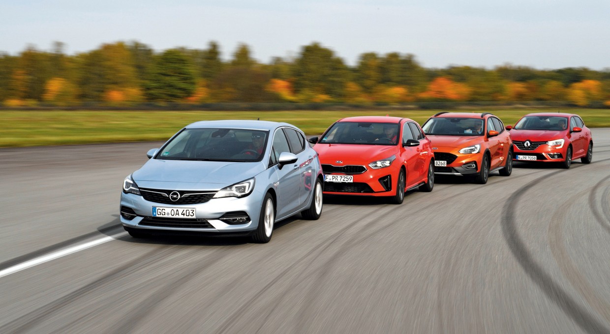Opel Astra kontra Kia Ceed, Ford Focus i Renault Megane - 3 czy 4 cylindry? Sprawdzamy co warto kupić