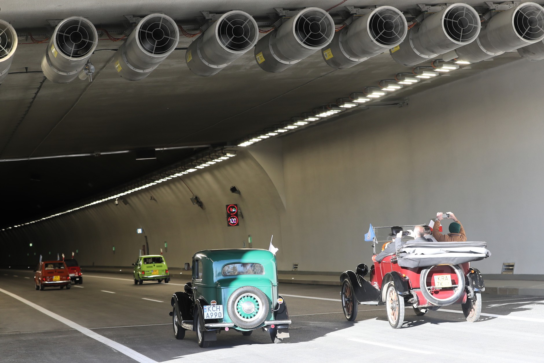 Otwarcie tunelu Marii i Lecha Kaczyńskich w ciągu Zakopianki