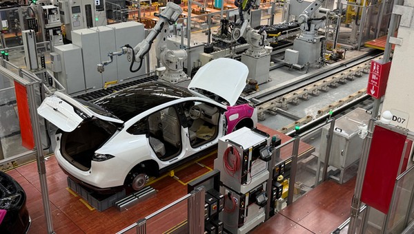 Jedna z fabryk samochodów chińskiej prowincji Guangzhou