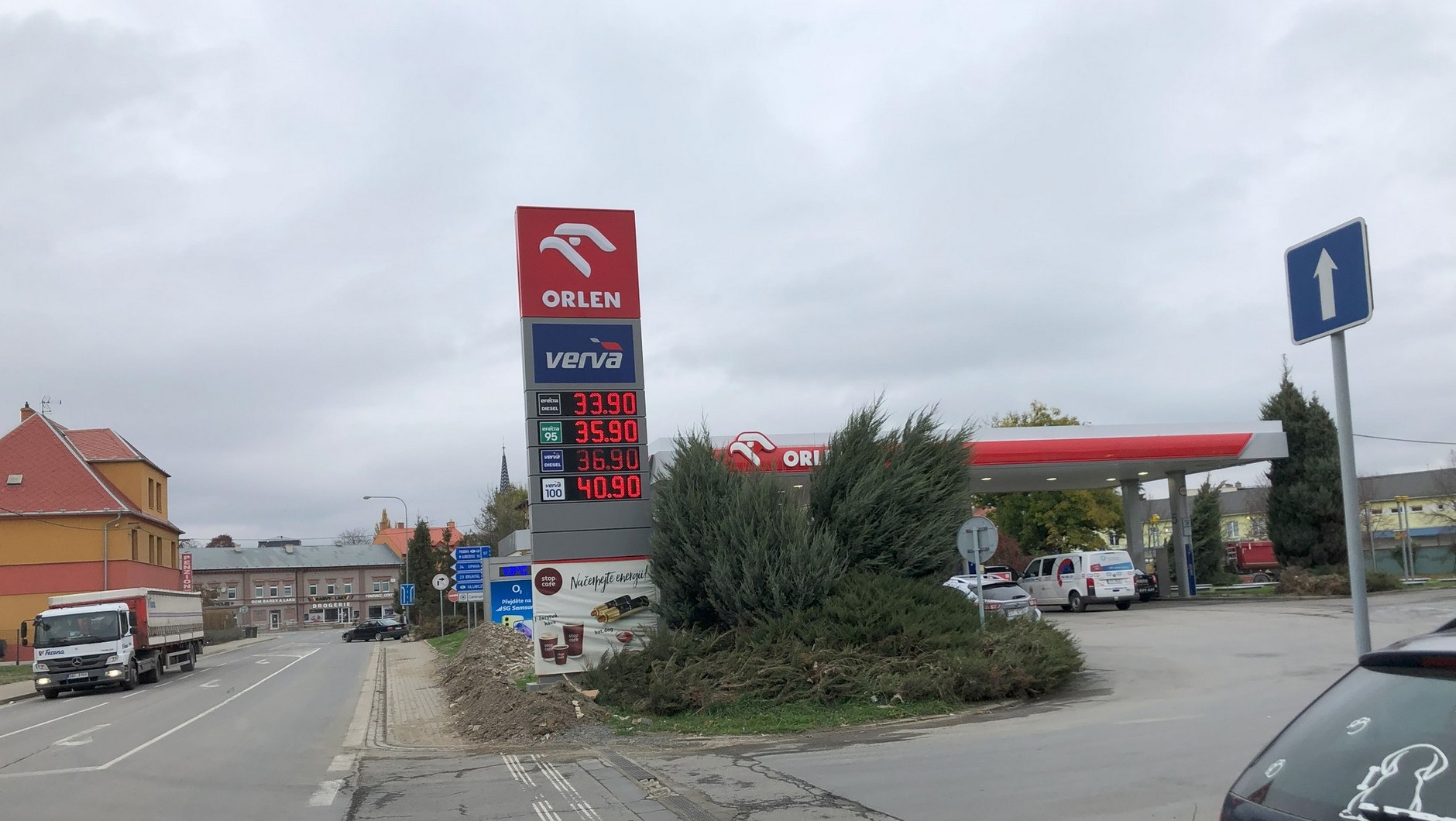 Jedna ze stacji Orlen w Czechach