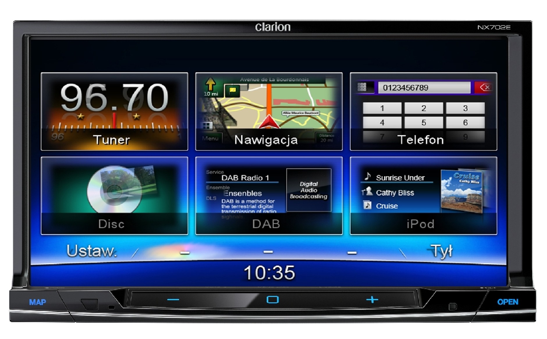 NX702E: najlepsza stacja multimedialna Clariona