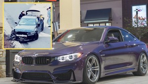 "Akcja dzban" z kierowcą BMW w roli głównej. Popisy skończyły się na barierce [WIDEO]