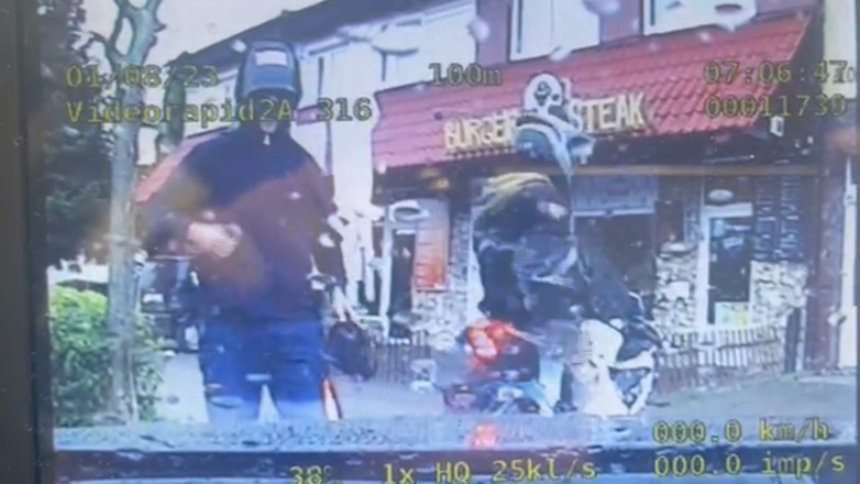 Zatrzymanie mężczyzn jadących motocyklem