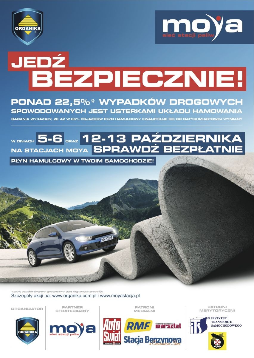 Jedź bezpiecznie! ze sprawnymi hamulcami