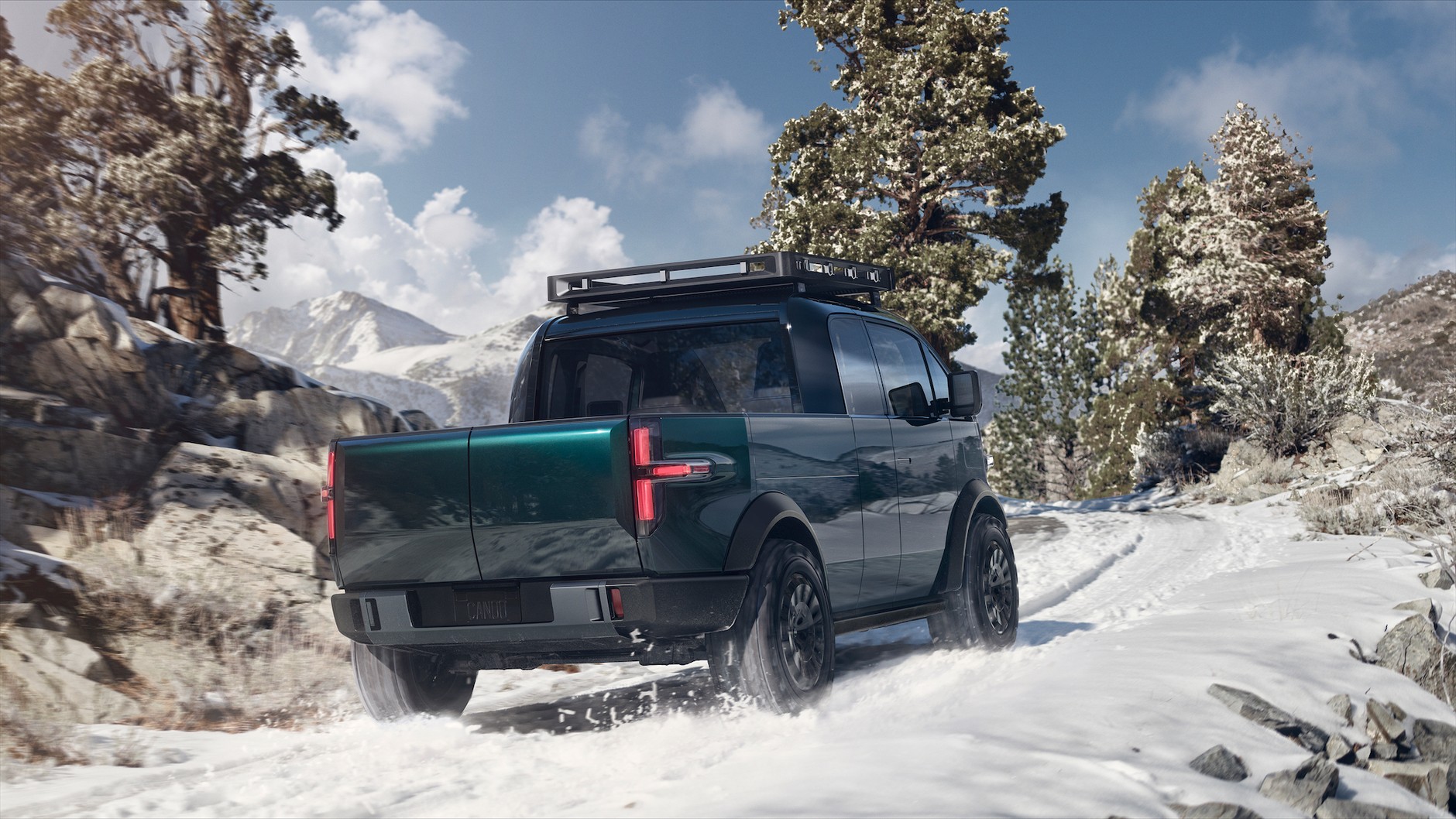 Canoo PickupTruck ExteriorSnow 5
