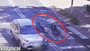 Potrącił 72-latka na wózku inwalidzkim. Policja pokazała nagranie z przejścia