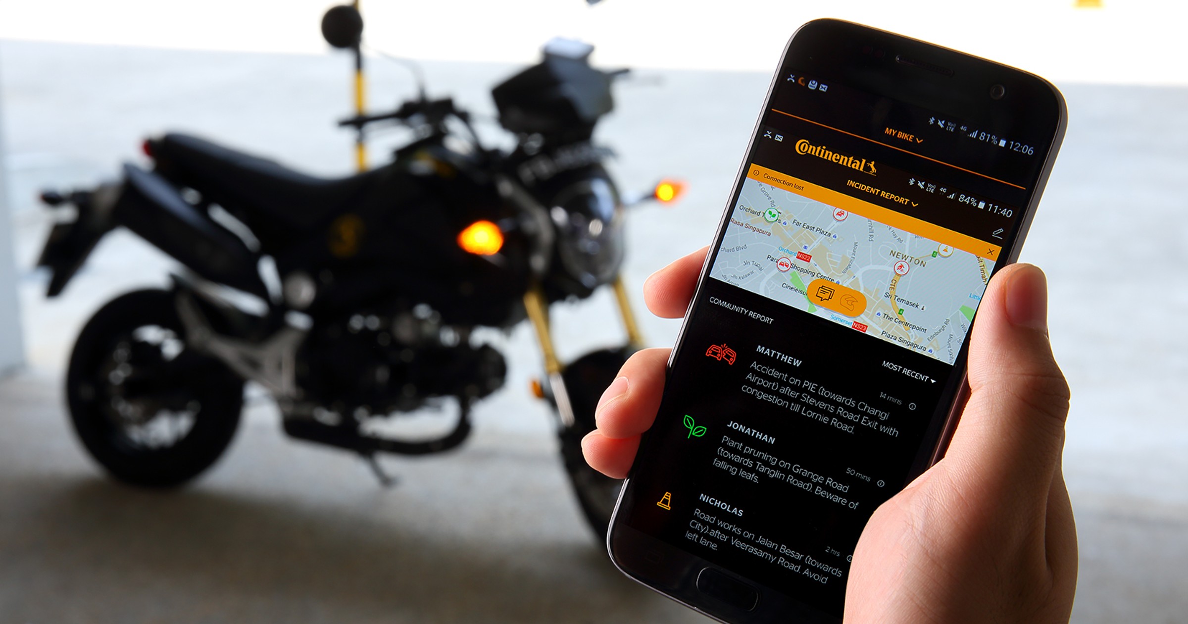 Continental aplikacja dla motocyklistow