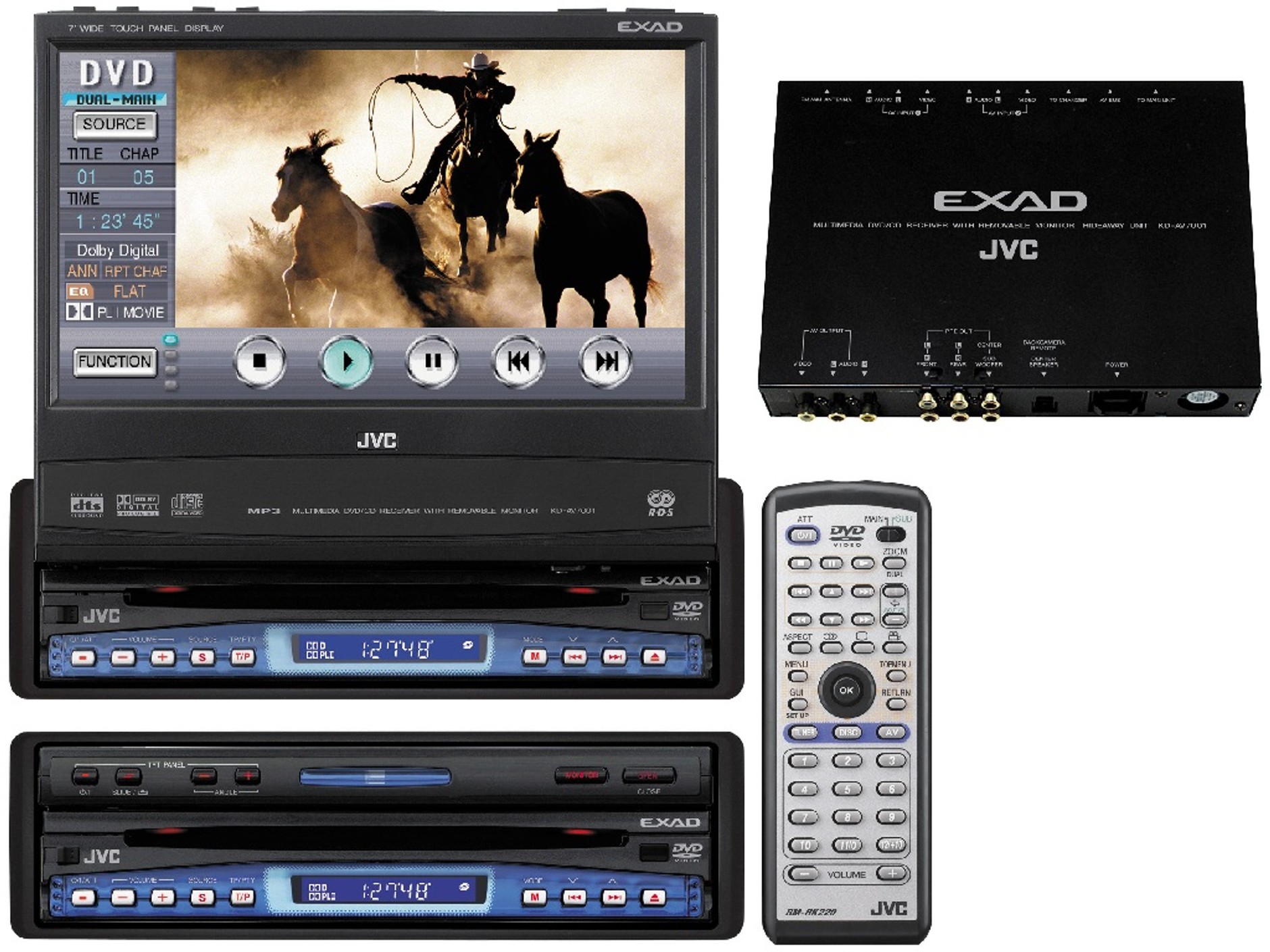 JVC KD-AV7001 z 2004 roku.