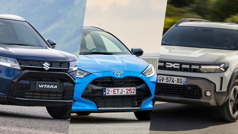 Suzuki Vitara, Toyota Yaris i Dacia Duster (od lewej)