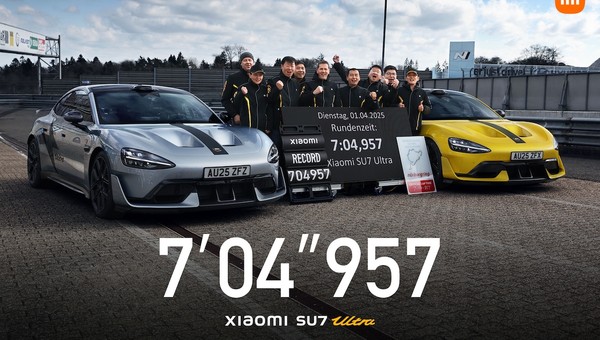 Xiaomi pobiło rekord na Nurburgringu. SU7 Ultra był szybszy niż Rimac Nevera