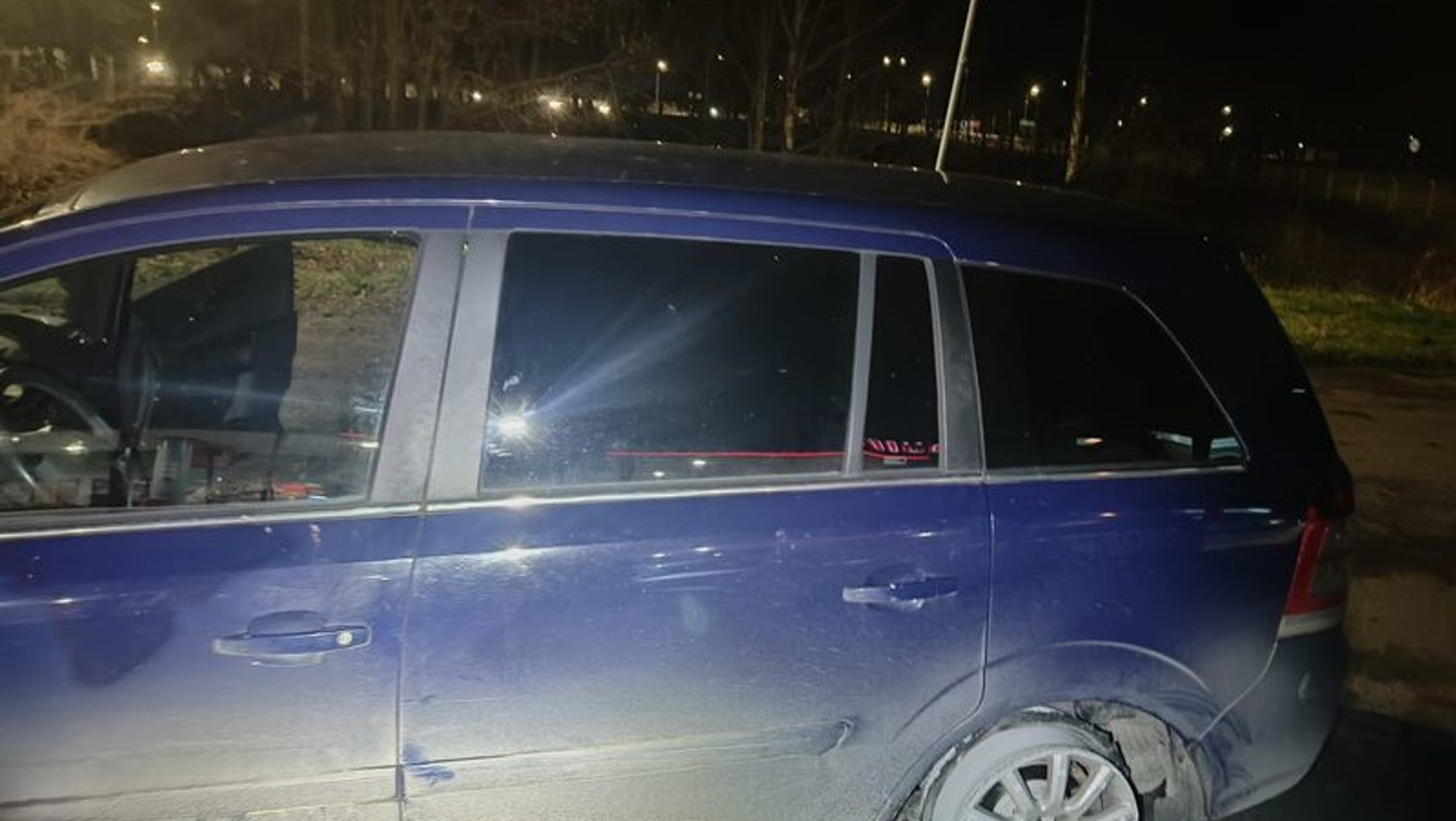 Pijana kierująca miała niemal 3 promile i jechała na samych felgach