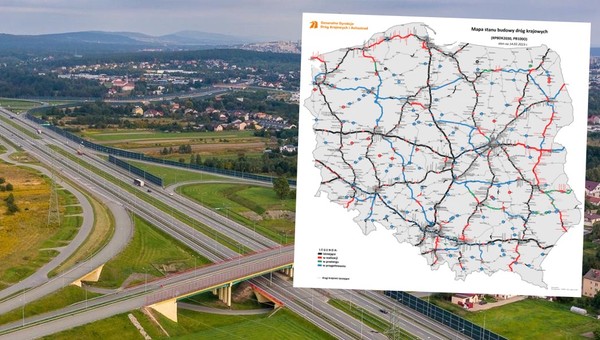 Autostrady, drogi ekspresowe, drogi krajowe i obwodnice w budowie. Aktualny stan