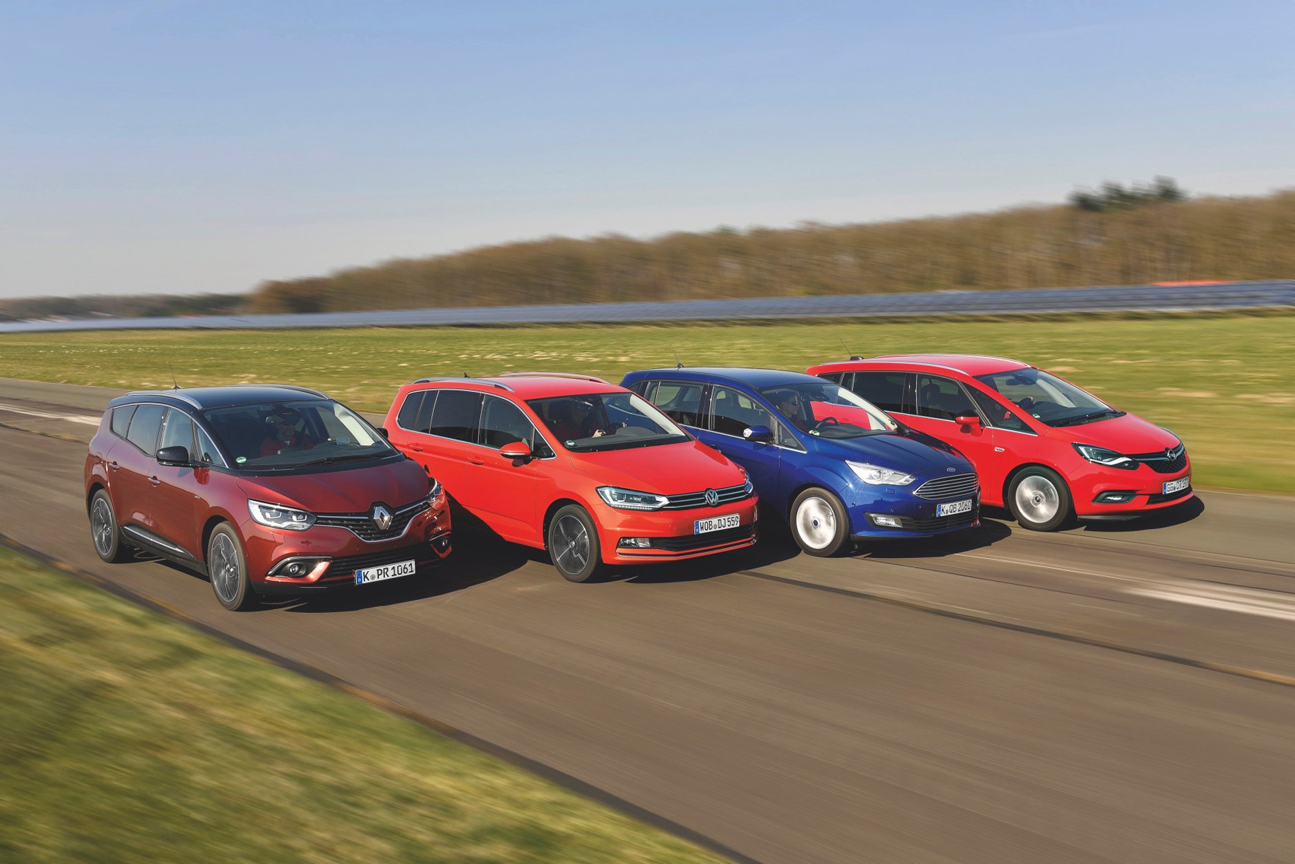 Porównanie: Ford Grand C-Max, Opel Zafira, Renault Grand Scenic, Volkswagen Touran
