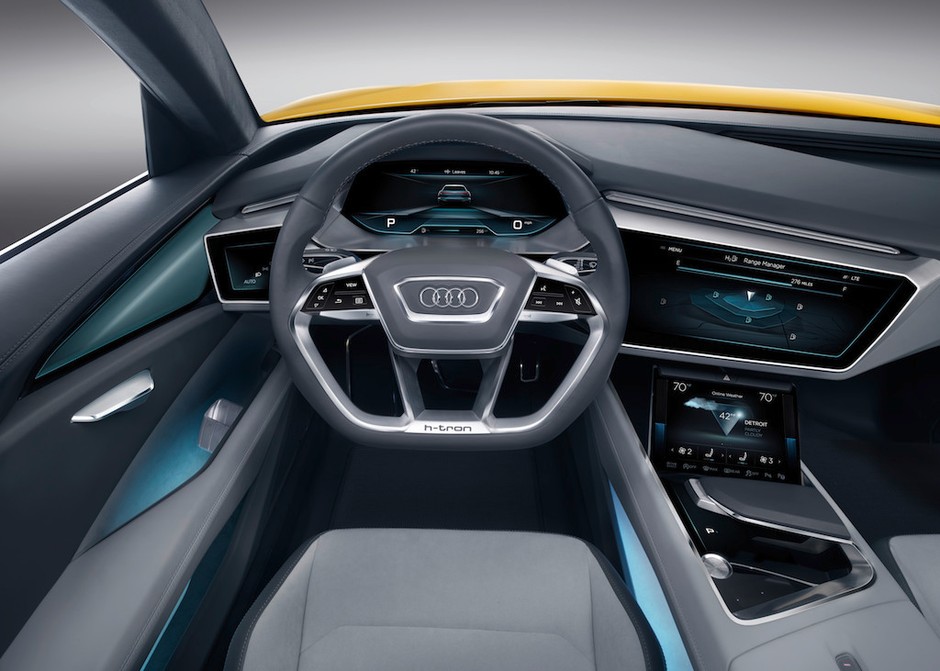 Audi A4 allroad i h-tron na salonie w Detroit 2016
