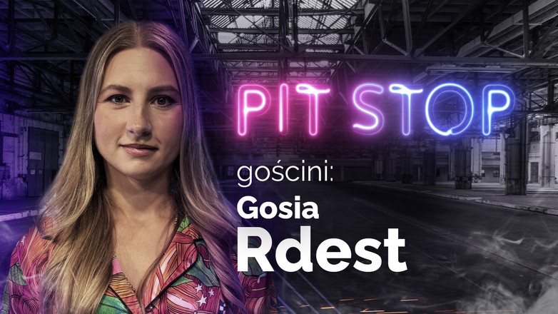 Gosia Rdest w programie Auto Świat Pit Stop