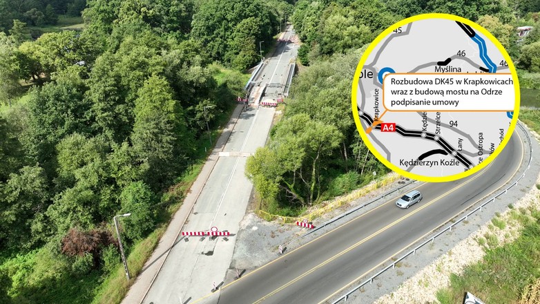 Będzie nowy most na Odrze. Rozbudują drogę krajową DK45 po powodzi
