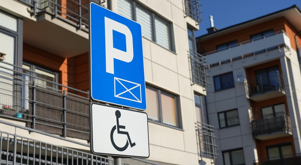 Miejsce parkingowe dla osób z niepełnosprawnościami